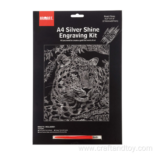 ARMART Silver foil engraving kit A4